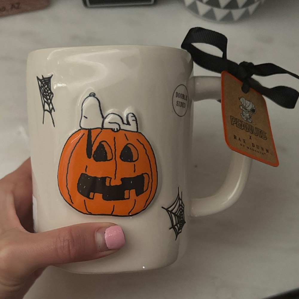 Rae Dunn Peanuts Snoopy Halloween Mug